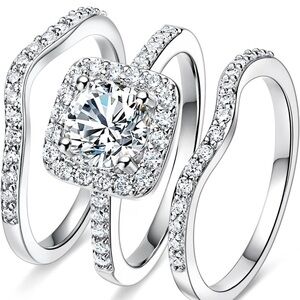 Ring size 7
Material Gemstone
Metal type Rhodium-plated-brass
Gem Cubic Zirconia